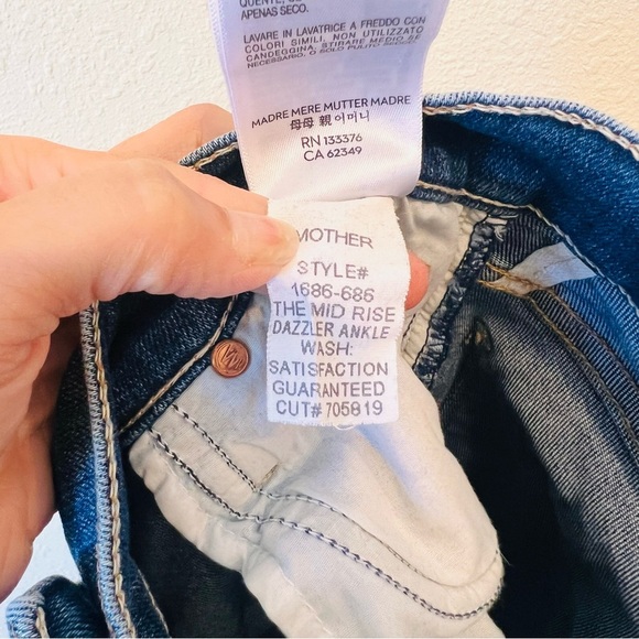 MOTHER The Mid Rise The Dazzler Ankle in Satisfaction Guaranteed 27 - Picture 6 of 11